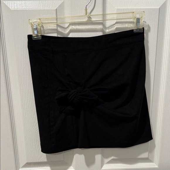 Zara Dresses & Skirts - Zara Black Mini Skirt with tie detail